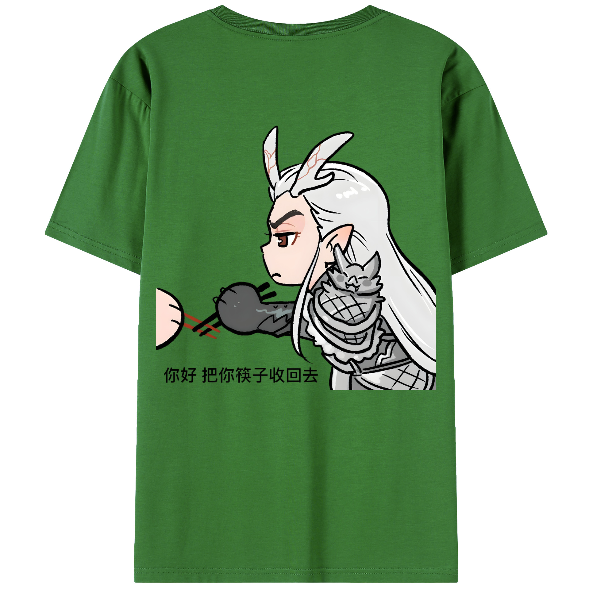 （画像用） Ne Zha 2 ナタ 魔童の大暴れ レディース半袖Tシャツ(バックプリント)